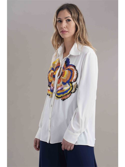 Camicia in crepe Love To Love by Gai Mattiolo | LV1813BIANCO